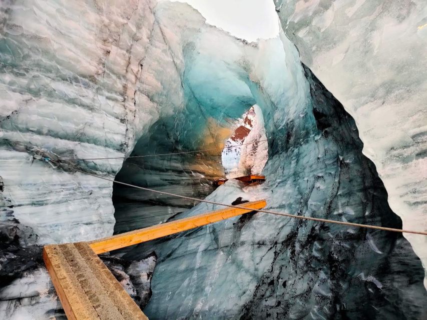From Vik: Myrdalsjokull glacier and Katla Ice Cave Tour - Walking across the glacier with crampons