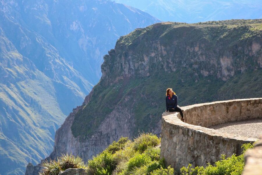 Full-Day Colca Canyon Tour from Arequipa - Terraces, tombs, and stone models at the viewpoints