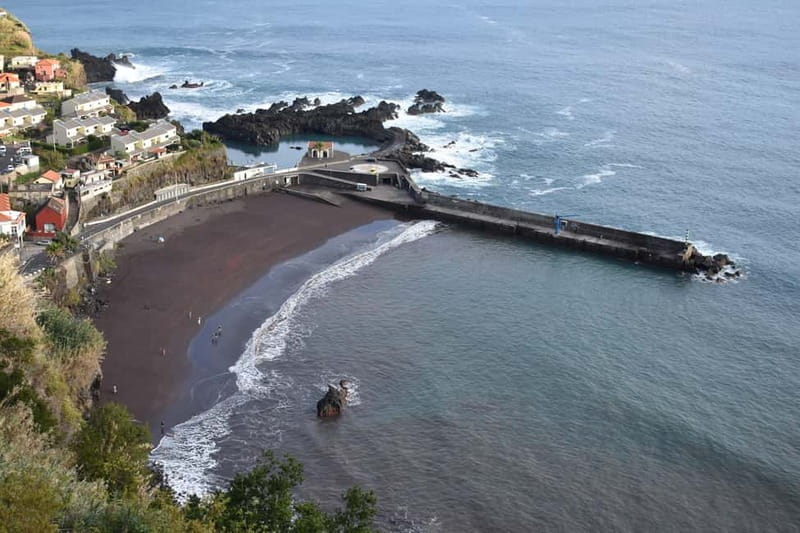 Funchal: Waterfalls, Volcanic Pools, and Fanal Forest Tour - Seixal’s black sand and the north coast
