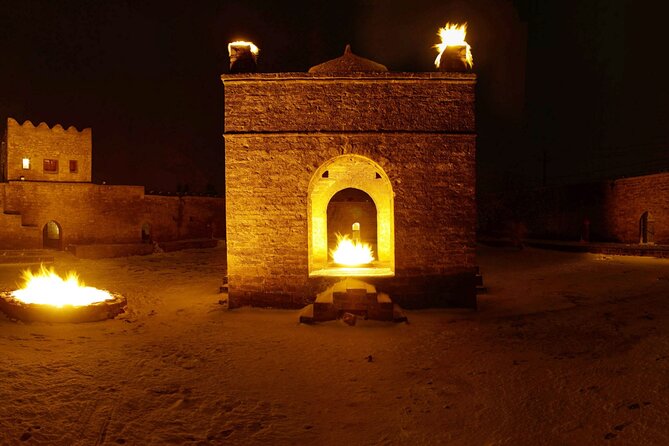 Gobustan-Mud Volcan-Fire Temple and Mountain Tour/Entrance inc - Bibi-Heybat Mosque and the Caspian Sea