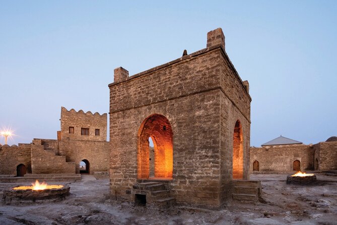 Gobustan, Mud volcanoes, Fire temple, Fire mountain PRIVATE TOUR - Bibi-Heybat links faith, oil, and modern Baku