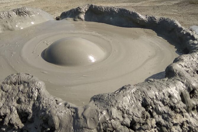 Gobustan Rock Art and Mud volcanoes PRIVATE TOUR - Reaching the mud volcanoes in Soviet cars