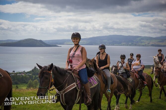 Guided Horse Trekking from Rotorua - Riding from farmland into native bush