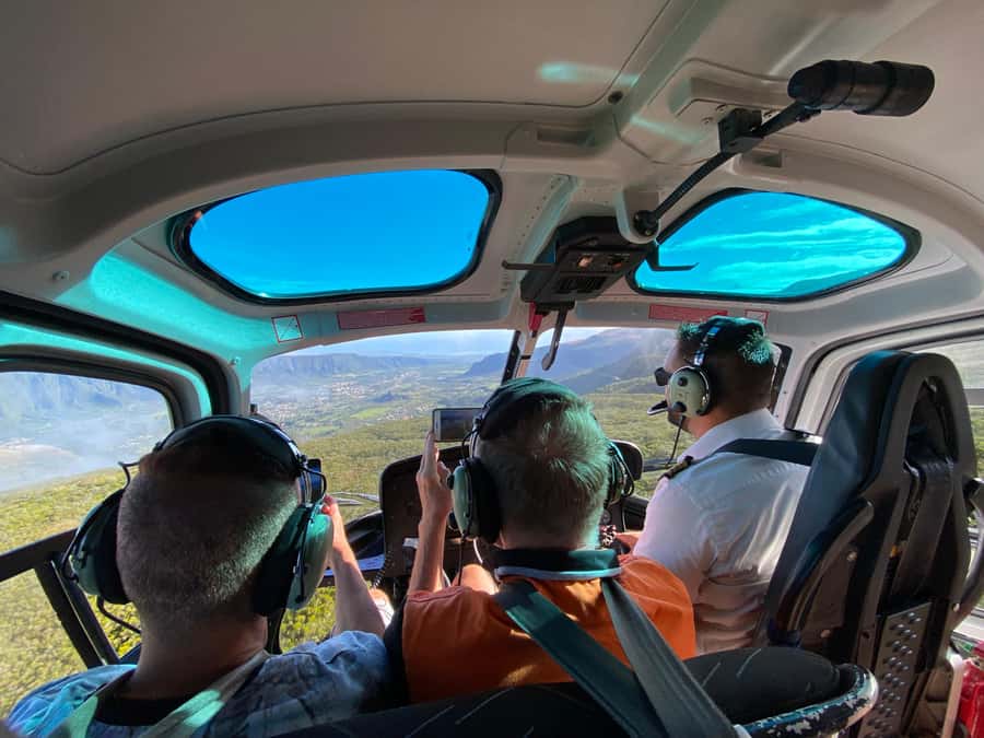 Helicopter flight over Reunion's volcanoes and cirques from St Pierre - Why seeing Réunion from the air changes the trip