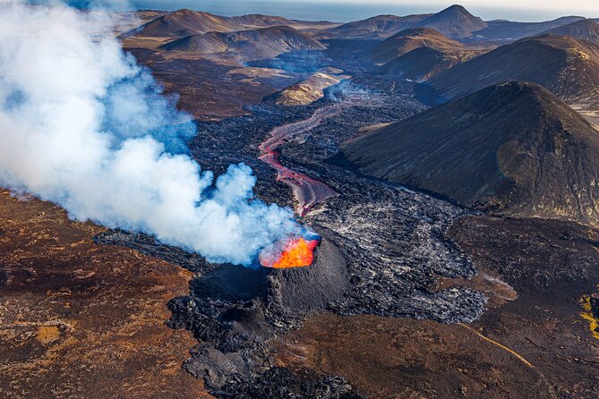 Helicopter Tour Over Iceland’s Reykjanes Volcano Eruption Site - Timing, weather, and changing volcanic conditions