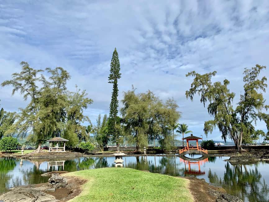 Hilo: Hawaii Volcanoes National Park and Hilo Highlights … - Liliuokalani Gardens and Hilo Bay