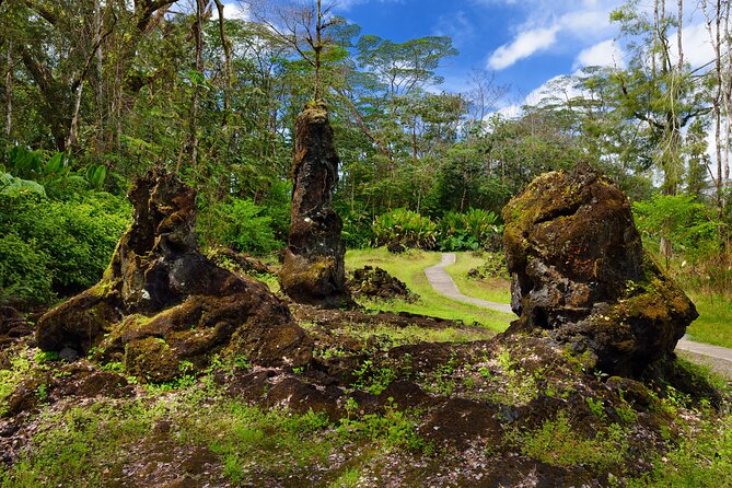 Hilo Shore Excursion: Volcano Safari Lava Caves & Black Sand - Pahoa and the visible path of Kilauea