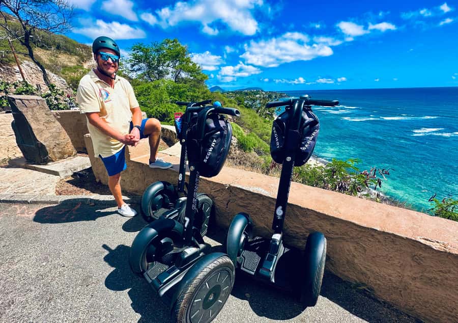 Honolulu: Diamond Head Segway Tour - Red Wings Memorial Park and Fort Ruger pathways