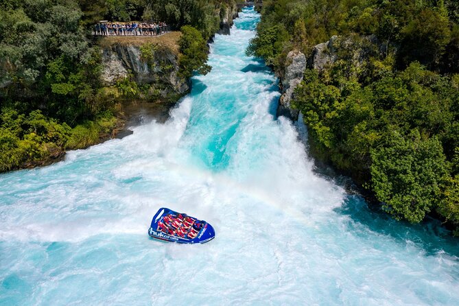 Hukafalls Jet Boat Ride in Taupo - The Huka Falls stop is more than a photo break