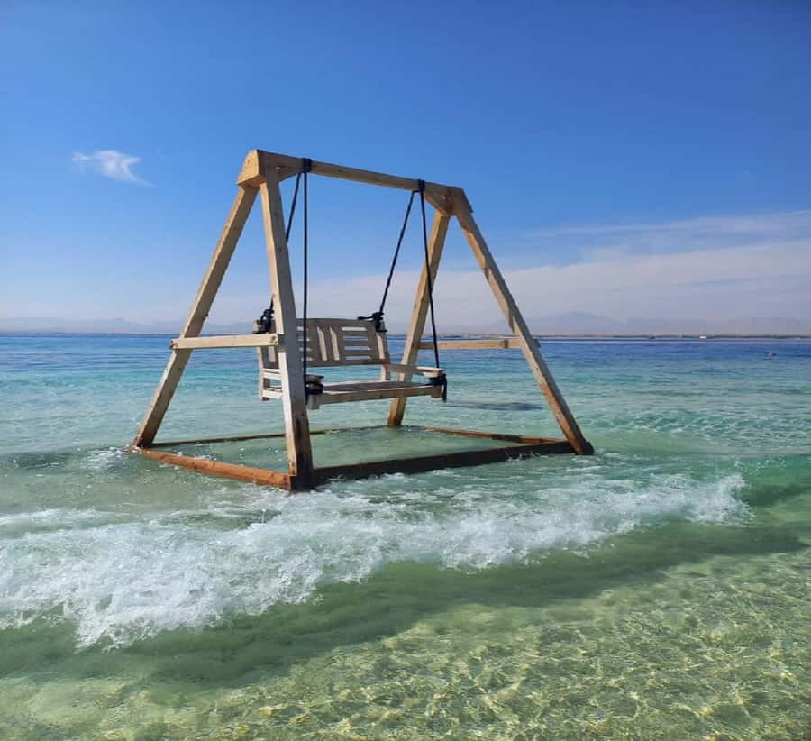 Hurghada: Private Speedboat to Orange Bay and White Island - Orange Bay delivers the classic Red Sea postcard