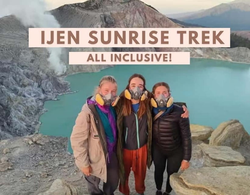Ijen Volcano Midnight Hike with Blue Fire & Guide (SHARING) - Gas masks, sulfur air, and safety at Ijen