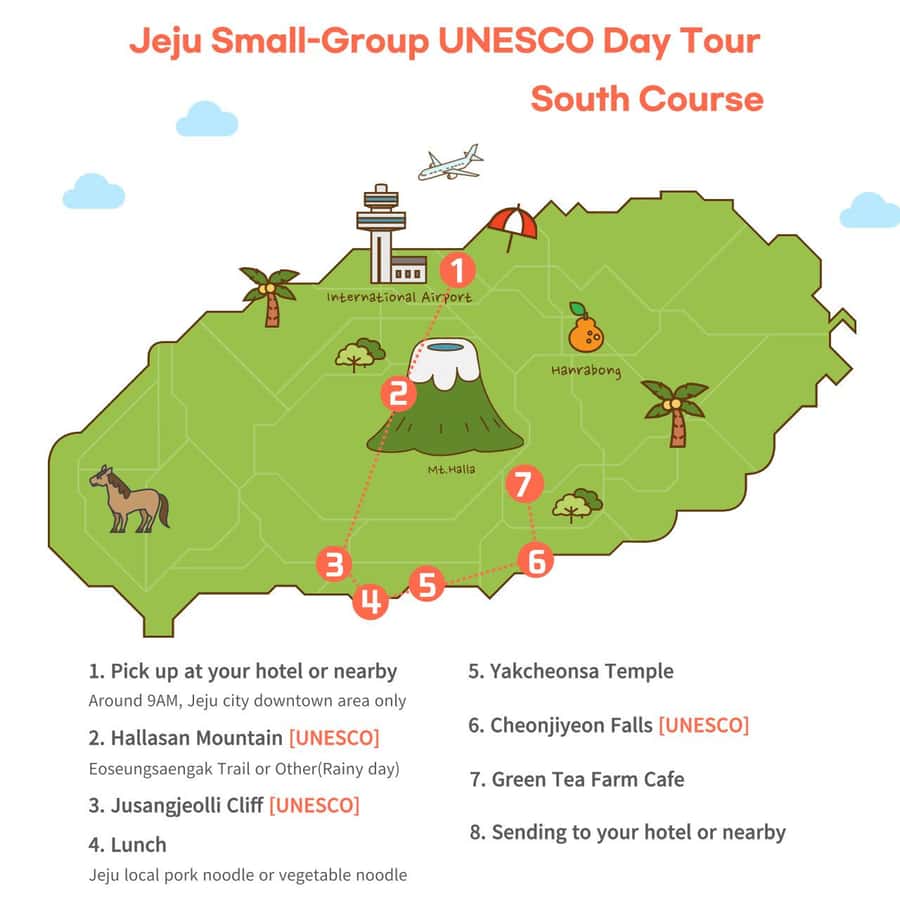 Jeju: Mt. Hallasan Hike and UNESCO Sites Day Tour - Jusangjeolli Cliff and Jeju’s volcanic edge