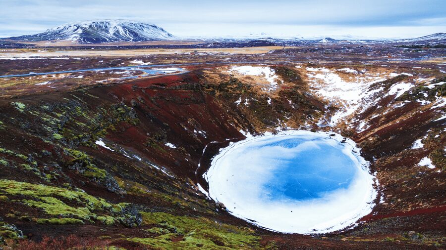 Kerið Volcanic Crater Admission Ticket - How the crater formed 6,500 years ago