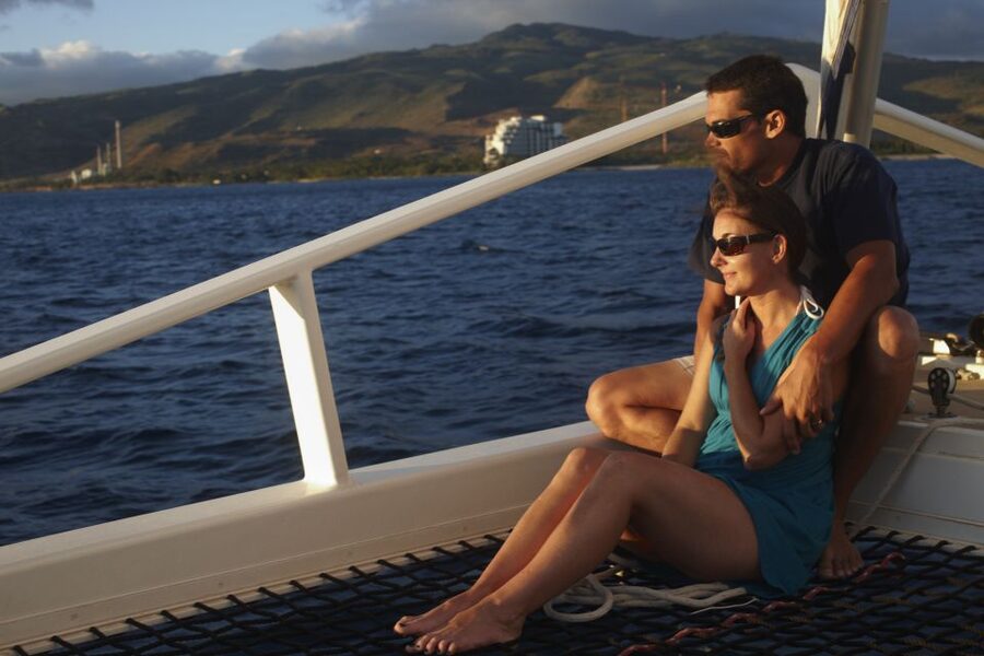 Kona Tradewind Catamaran Sail with Cocktails - Letting the Kona tradewinds set the pace