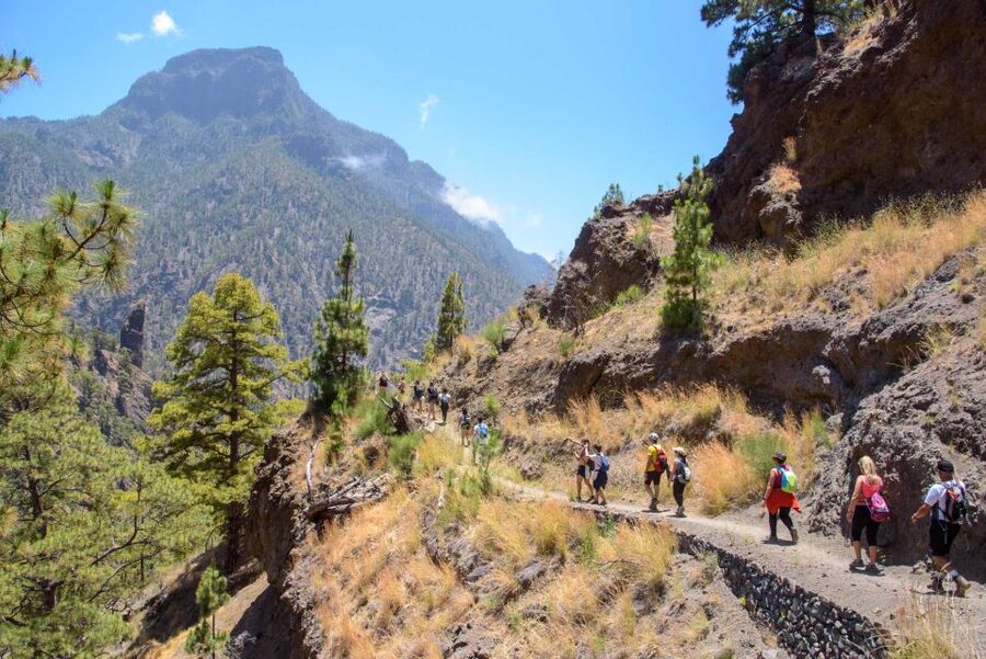 La Palma: Caldera de Taburiente National Park Guided Hike - Entering La Caldera by Bus and 4X4