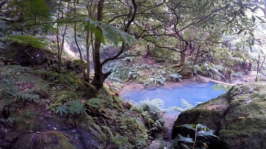Lagoa do Fogo: Biologist-guided Volcano e-Tour +Hot Springs - Climbing toward Lagoa do Fogo