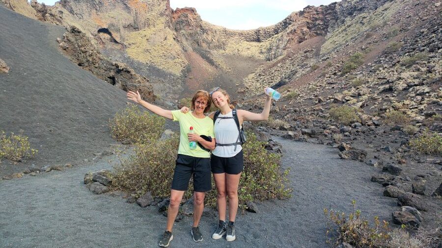 Lanzarote: Guided ebike tours of the Timanfaya volcanoes - Entering a volcano on foot