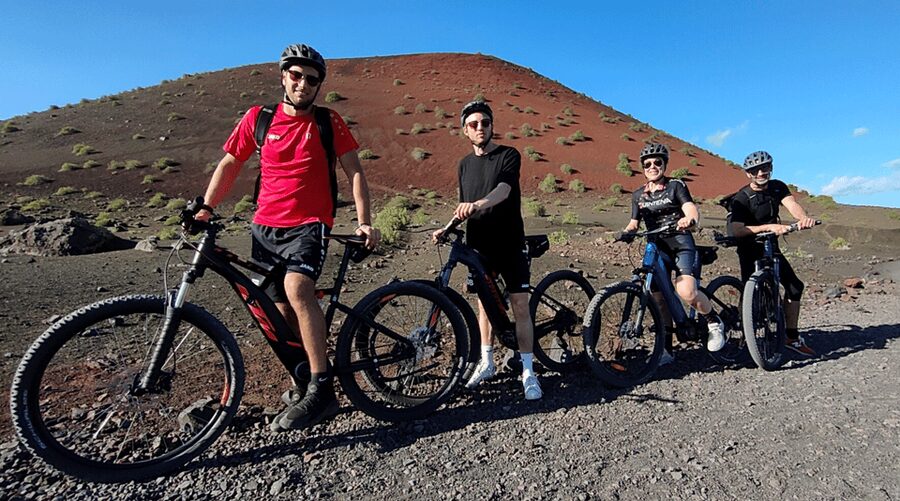 Lanzarote: Guided ebike tours of the Timanfaya volcanoes - Riding across the lava seas