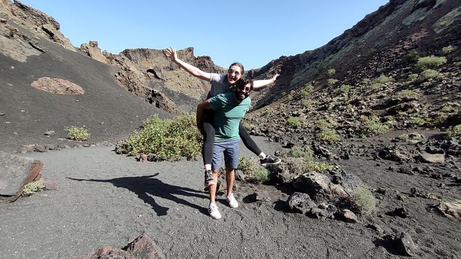 Lanzarote: Guided ebike tours of the Timanfaya volcanoes - A quiet volcanic viewpoint near the end