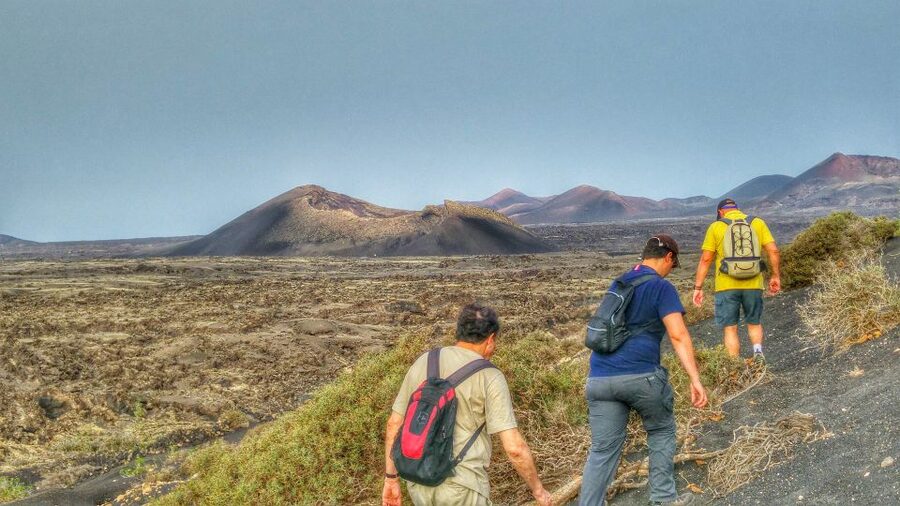 Lanzarote: Volcano Hike - Walking through Lanzarote’s black volcanic country