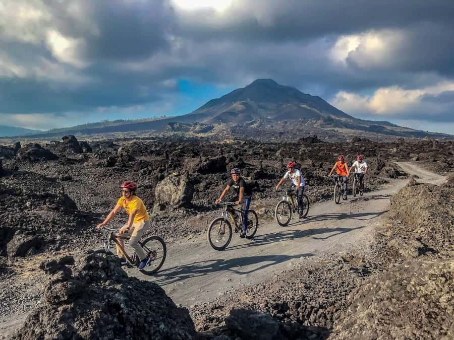 Mount Batur: Black Lava Cycling Tour w/ Natural Hot Spring - Key points to know before booking