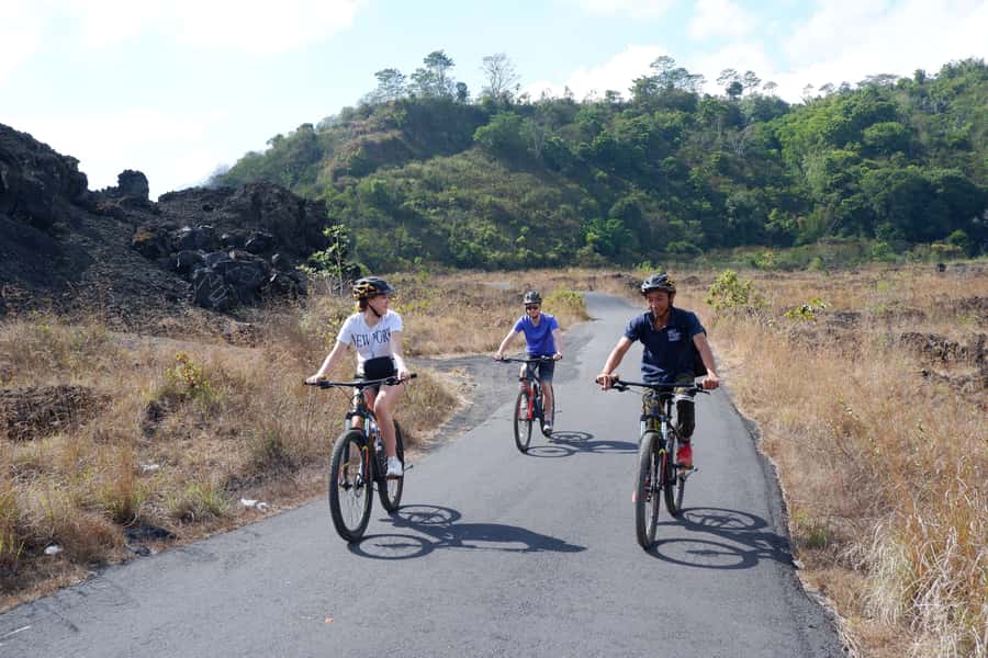 Mount Batur: Black Lava Cycling Tour w/ Natural Hot Spring - Breakfast, coffee, and the start of the ride