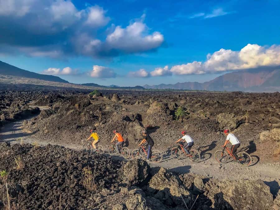 Mount Batur: Black Lava Cycling Tour w/ Natural Hot Spring - Hot springs at Toya Bungkah