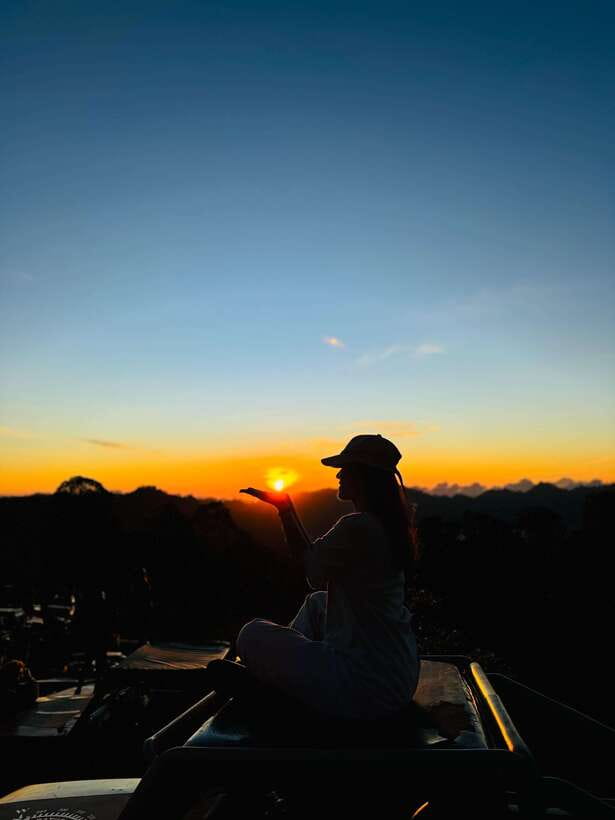 Mount batur jeep sunrise / sunset and hot spring - A Natural Hot Spring at About 8:15 am