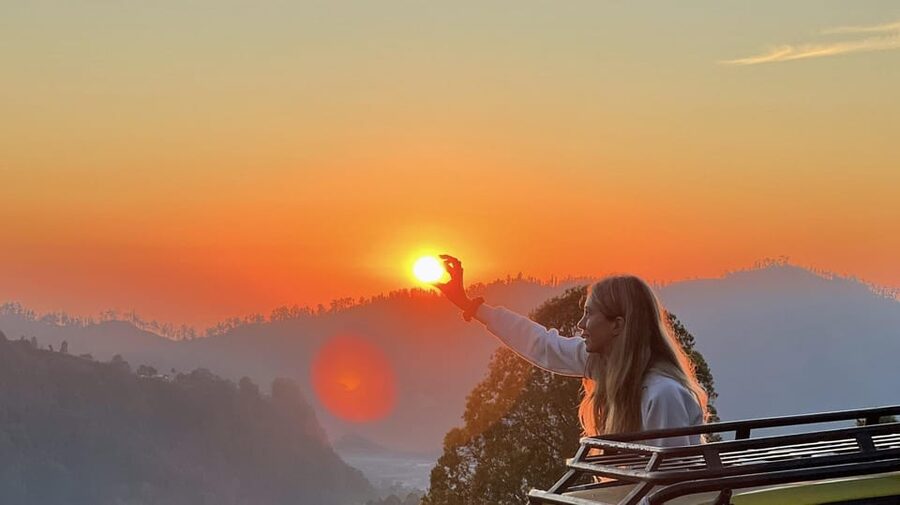 Mount Batur Sunrise Jeep & Black Lava Adventure - Reaching Mount Batur before sunrise