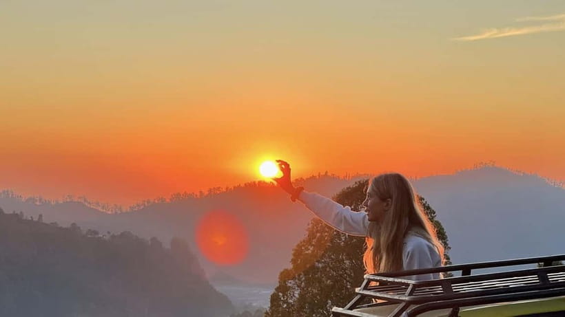Mount Batur Sunrise Jeep & Black Lava Adventure - Sunrise over the caldera and Lake Batur