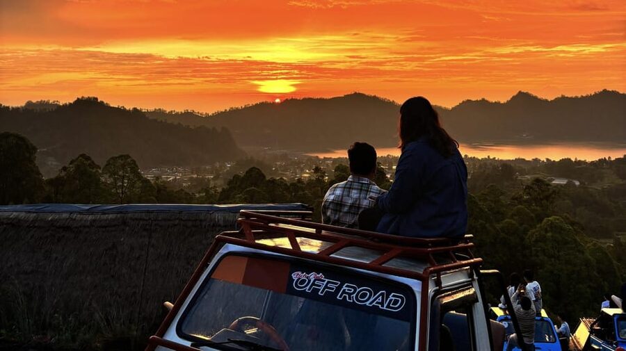 Mount Batur Sunrise Jeep & Black Lava Adventure - Relaxing at the volcanic hot spring