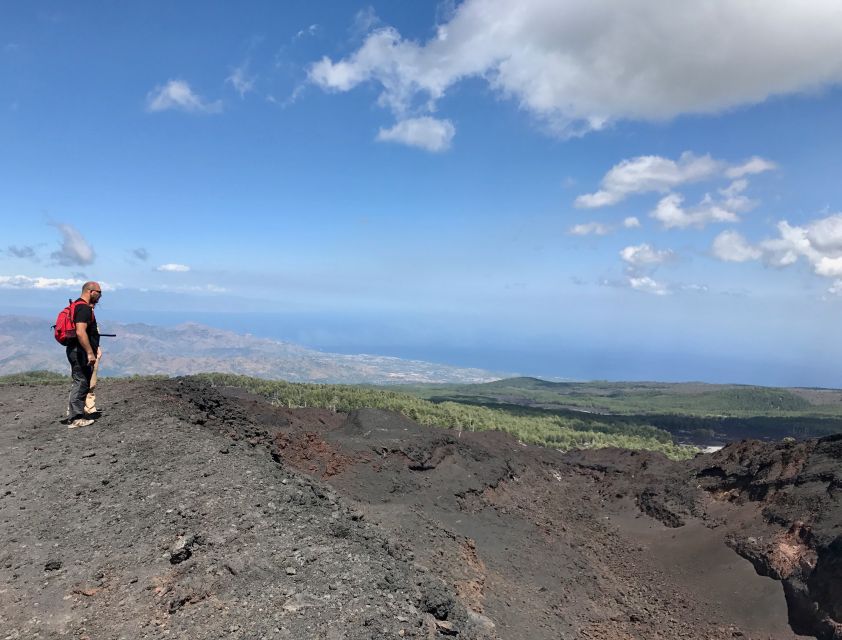 Mount Etna: Craters of the 2002 Eruption Trekking Experience - Views toward Calabria and the eruptive theater