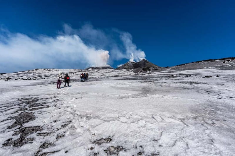 Mount Etna: scenic Summit Trek with a volcano Guide and Gear - Walking toward the Cratere Centrale