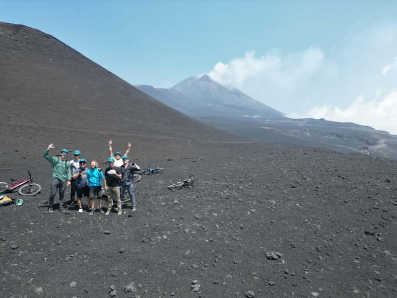 Mount Etna Summit E-Bike - The descent past the 2001 crater