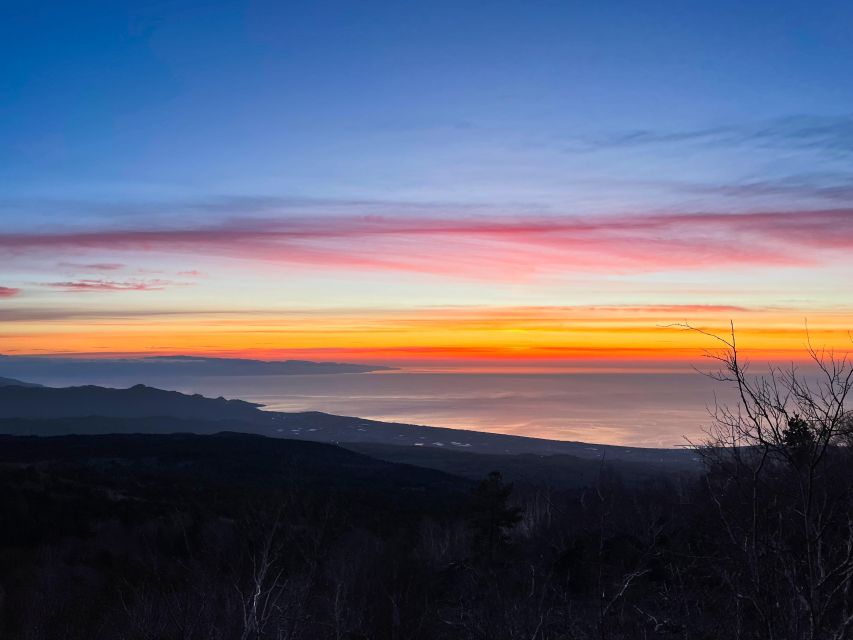 Mount Etna: Sunrise Excursion with an expert Local Guide - The sunrise at Valle del Bove