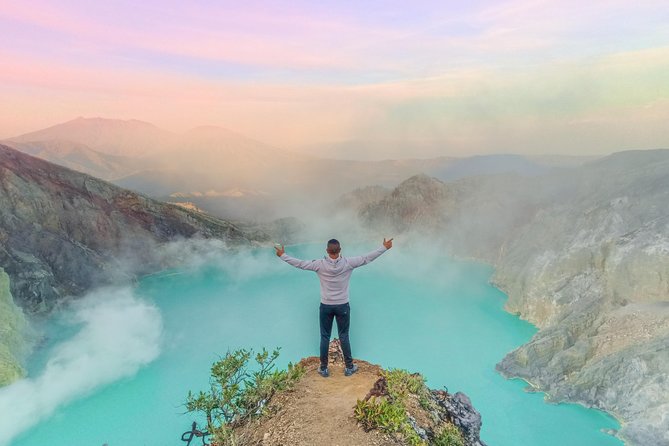 Mount Ijen Blue Flame Tour from Bali - The turquoise crater lake around 6am
