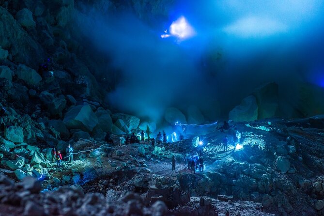Mount Ijen Volcanic Crater Overnight Trip from Bali - Blue fire, sulfur smoke, and the crater floor