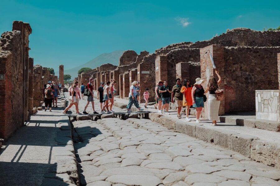 Naples: Pompeii and Mount Vesuvius Entry Tickets and Tour - The minibus ride to Mount Vesuvius