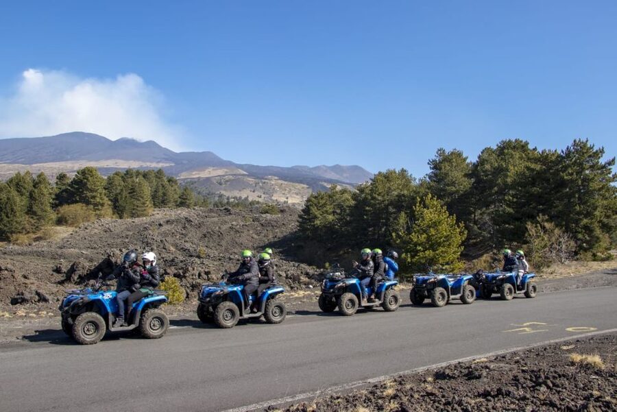 Nicolosi: Mt. Etna Guided Quad Tour Adventure - Crossing black sand and old lava