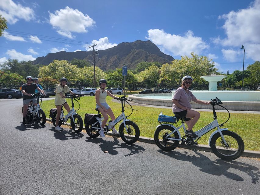 Oahu: Honolulu E-Bike Ride and Diamond Head Hike - Cycling from Waikiki toward Diamond Head
