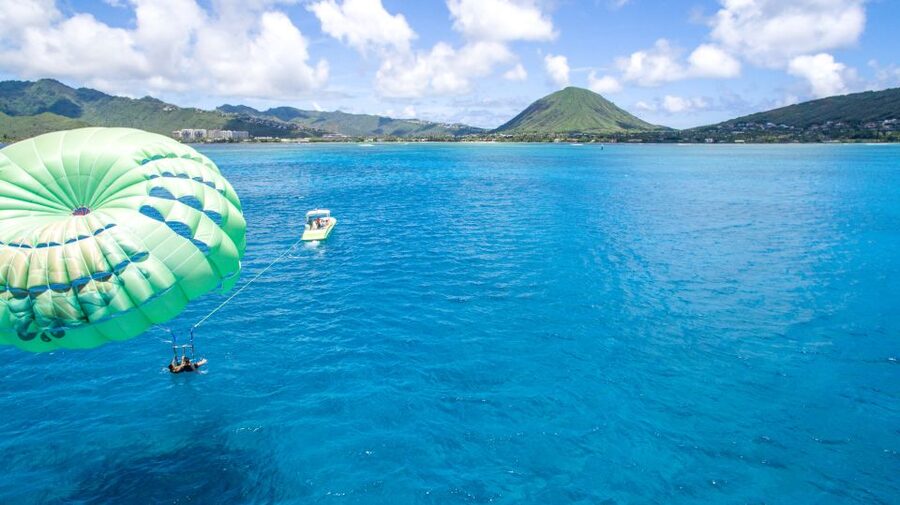 Oahu: Parasail on Maunalua Bay with Diamond Head Views - Leaving Honolulu for Maunalua Bay