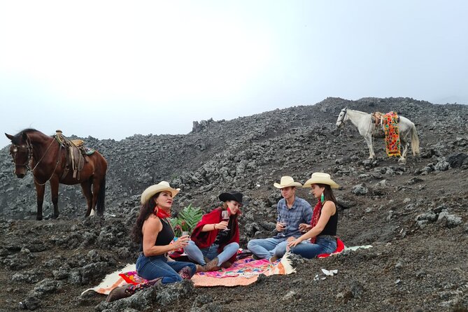 Pacaya Volcano Luxury Sunset Horseback Riding Tour/ Dinner Cooked by-Lava Chef - Sunset, clouds, and the ride back after dark