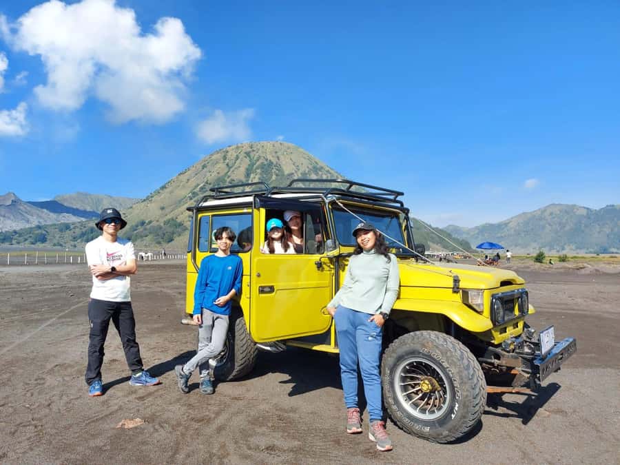 Private Day Tour Mt. Bromo & Madakaripura Waterfall - Crossing Bromo’s volcanic plain by 4WD jeep