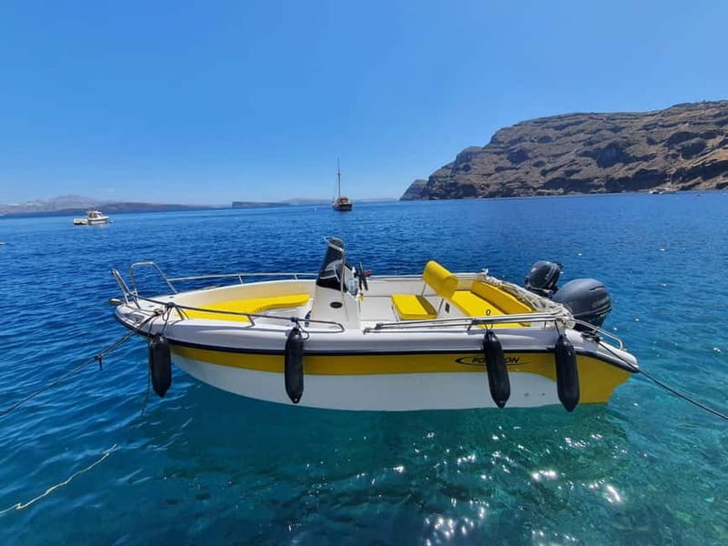 Private License-Free Boat Trip – Santorini Coast & Caldera - Key points to know before booking
