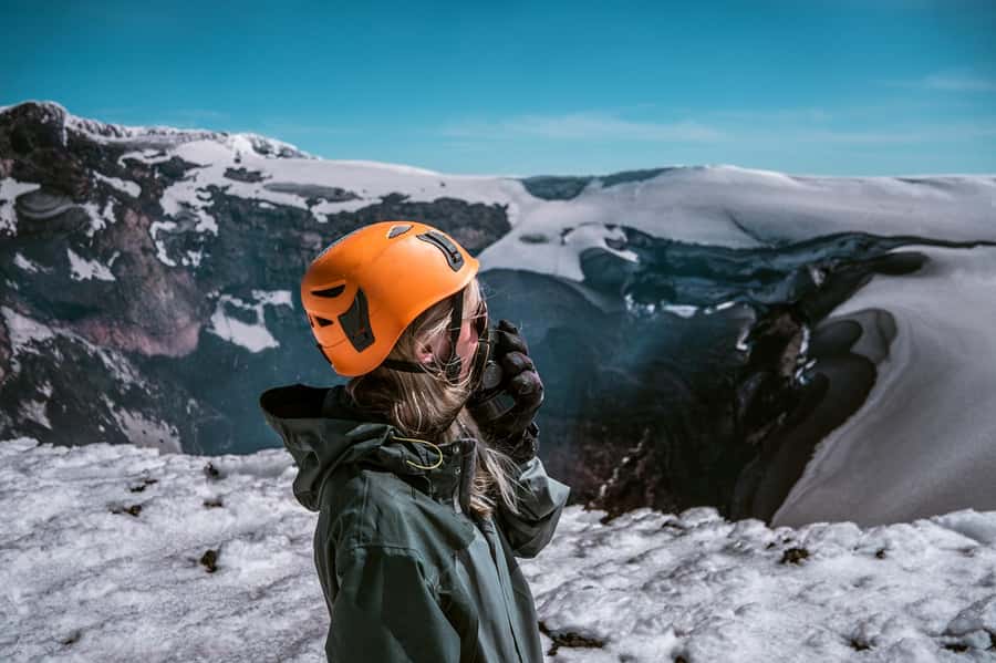 Pucón: Villarrica Volcano Climb - The guide team and safety setup