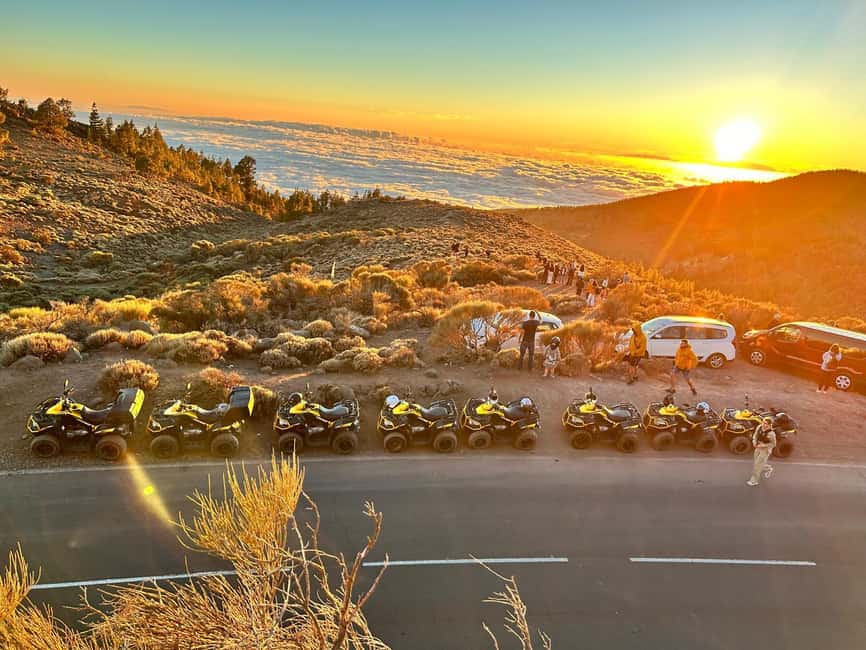 Quad biking at Mount Teide for the sunset - Canarian pines and high-country views