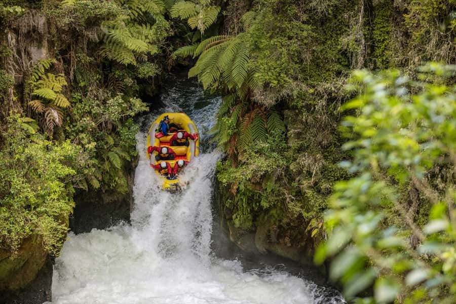 Rafting Rotorua: Kaituna River White Water Experience - The big moment at 7-meter Tutea Falls