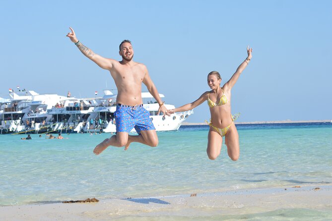 Ras Mohamed & White Island luxury Yacht Trip Sharm el Sheikh - White Island by swim, not by foot
