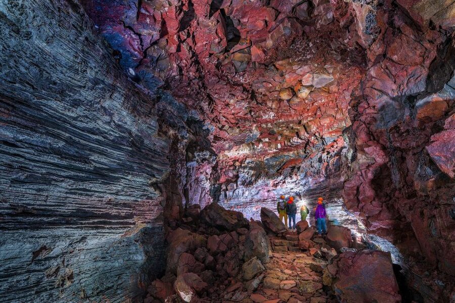 Raufarhólshellir: Lava Falls Adventure Tour - The first stretch: learning to move underground
