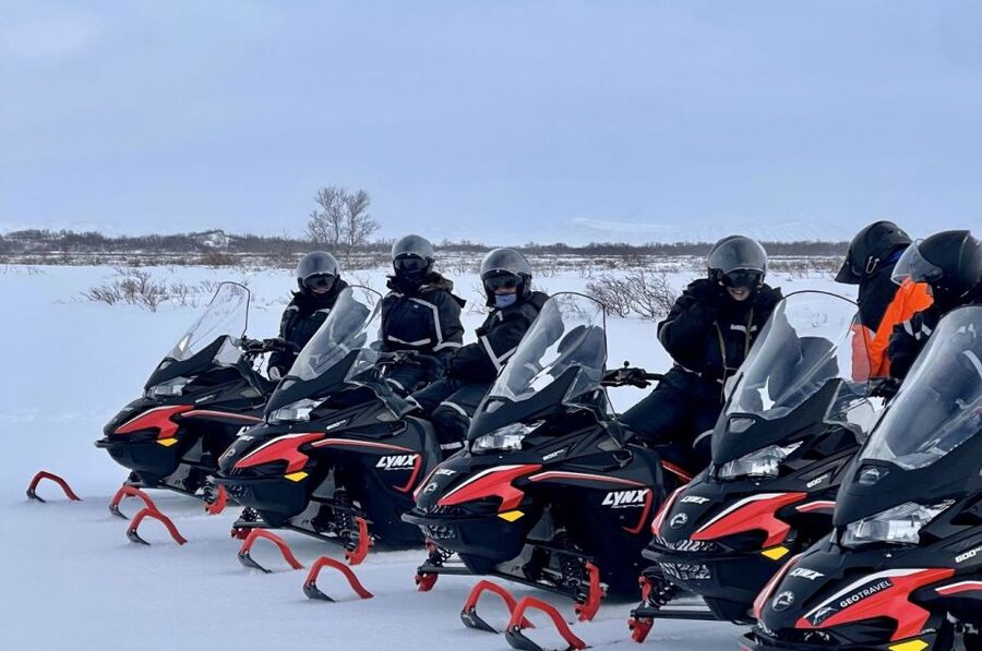 Reykjahlid: Snowmobile Adventure by Lake Mývatn - Meeting at Geo Travel Base Camp near Reykjahlíð